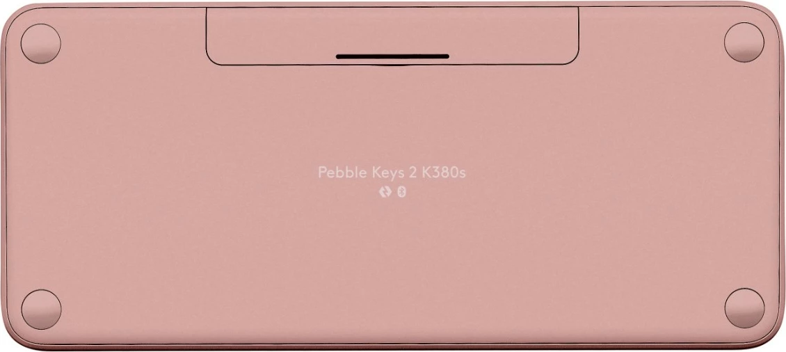 Tastierë mini Logitech Pebble Keys 2 K380s, wireless, Bluetooth, QWERTY, rozë