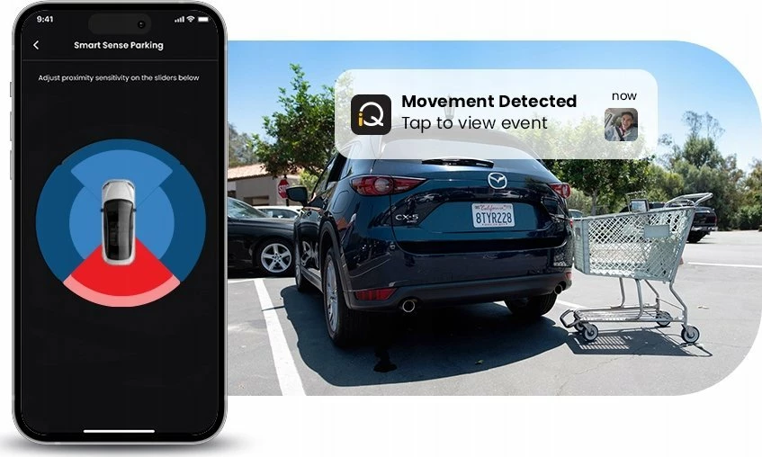 Kamerë për veturë Nextbase iQ 4K, 4K UHD, Wi‑Fi/GPS, microSD 64GB, e zezë
