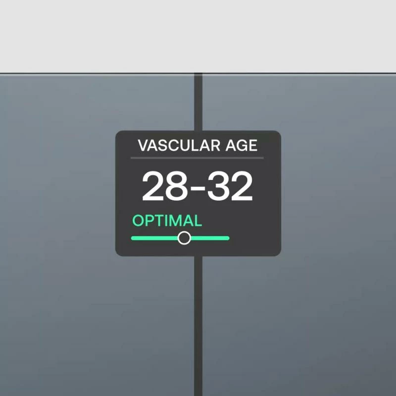 Peshore smart, Withings, Body Comp WBS12, matje e përbërjes së trupit dhe shëndetit kardiovaskular, Wi‑Fi dhe ekran, e zezë