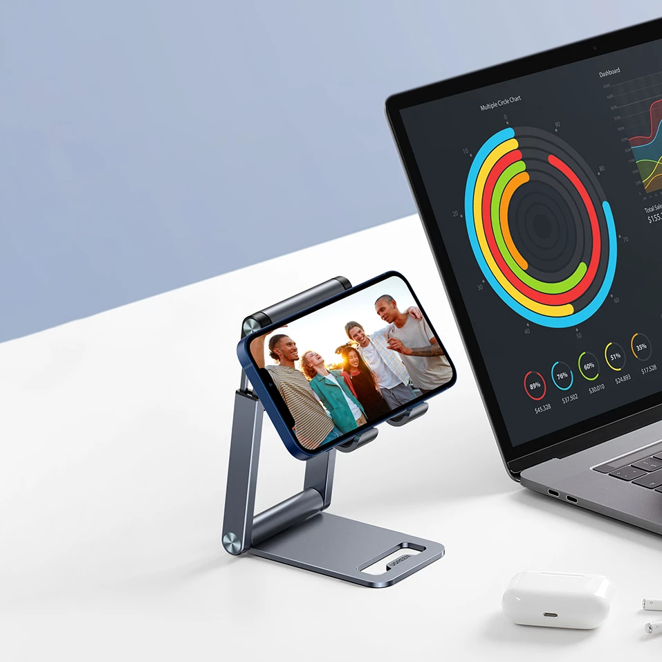 Mbajtës palosshëm për celular Ugreen LP263, alumini, Gri