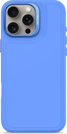 Mbështjellës Decoded AntiMicrobial Silicone Stacks me MagSafe për iPhone 16 Pro Max, Kaltër