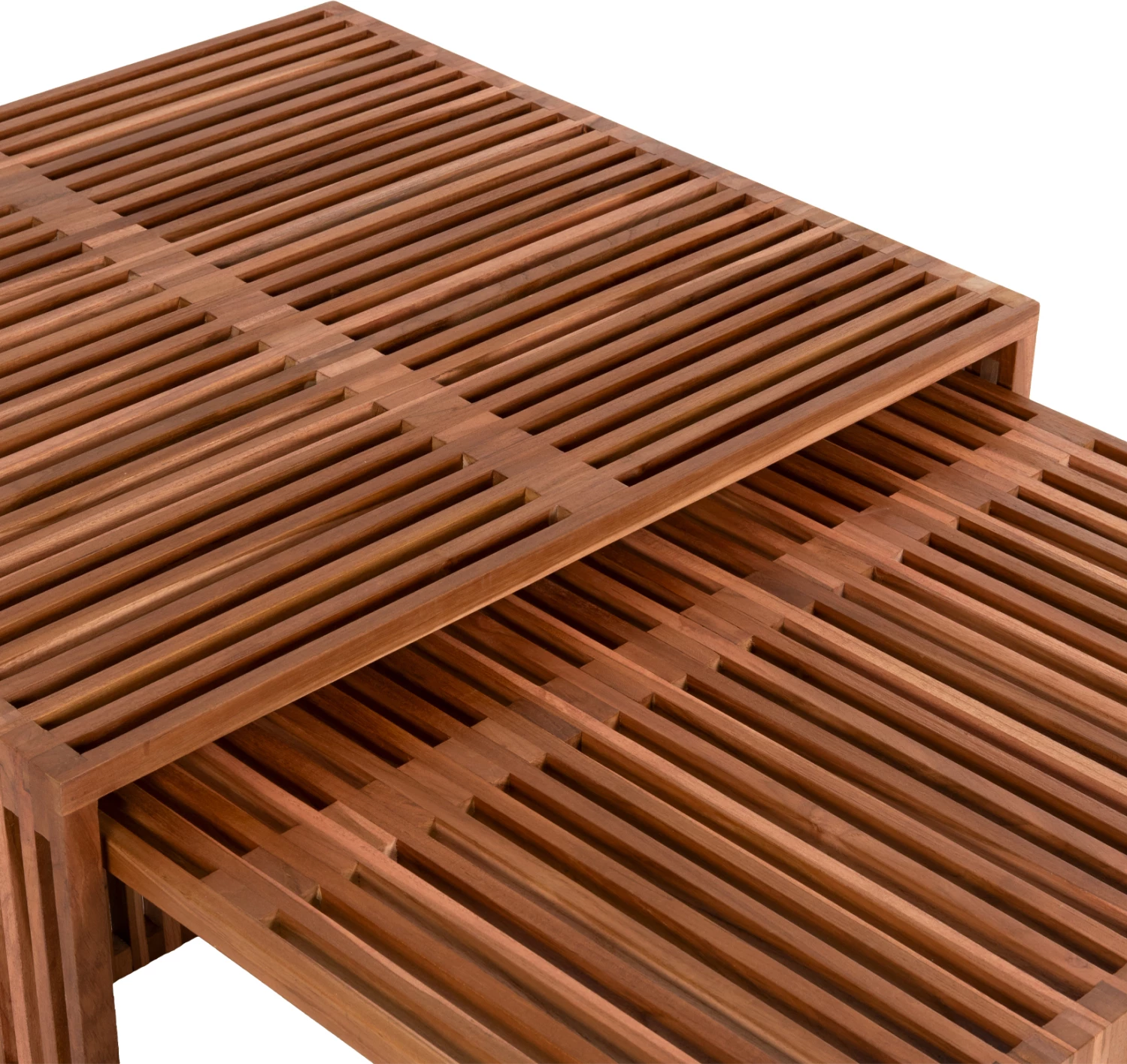 Set tavolinash kafeje NYA FH9546 dru tik ngjyrë natyrale 86x79x46H cm