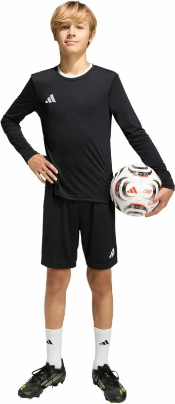 Fanellë me mëngë të gjata për fëmijë adidas, e zezë