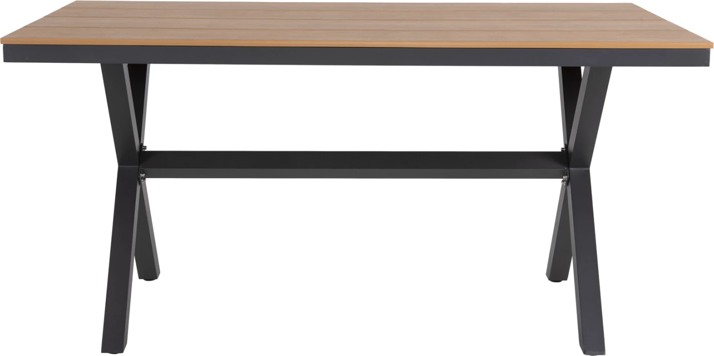 Tavolinë drejtkëndore alumini, ngjyrë antracit, FH6037.01, 150x89.5x73H