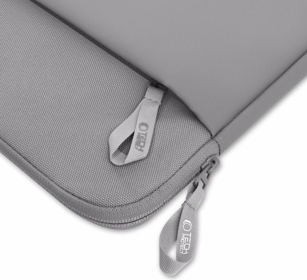 Mbështjellës laptopi Tech-Protect Sleeve 13-14", xhep përpara, zinxhir, gri, 1 copë