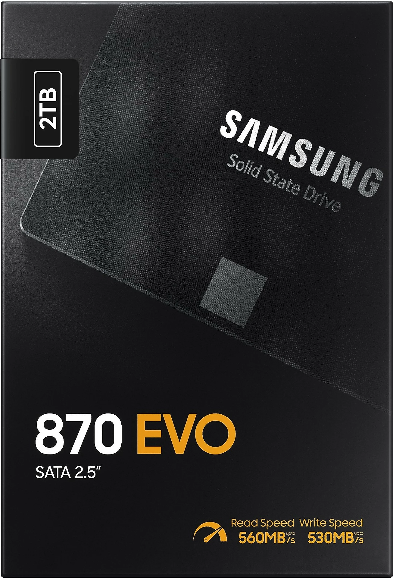 SSD Samsung 870 EVO, 2 TB, 2.5", 560 MB/s, e zezë