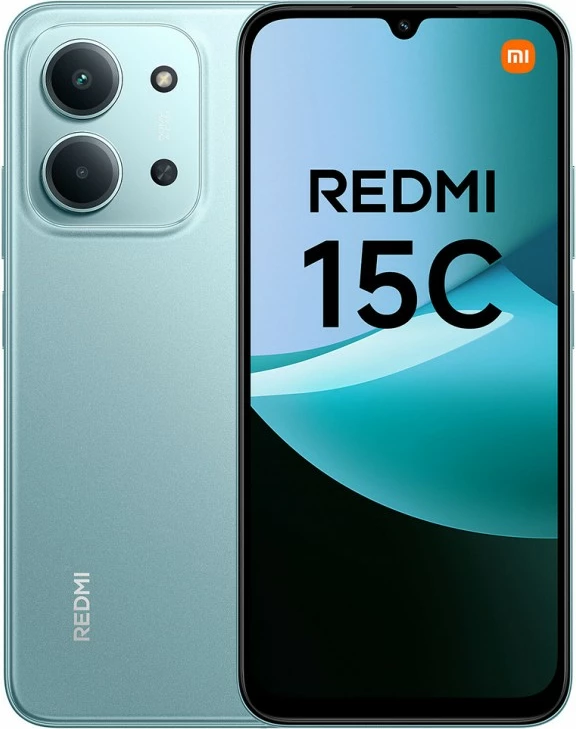 Celular Xiaomi Redmi 15C 4GB/256GB Dual SIM 5G NFC, mint green, OEM