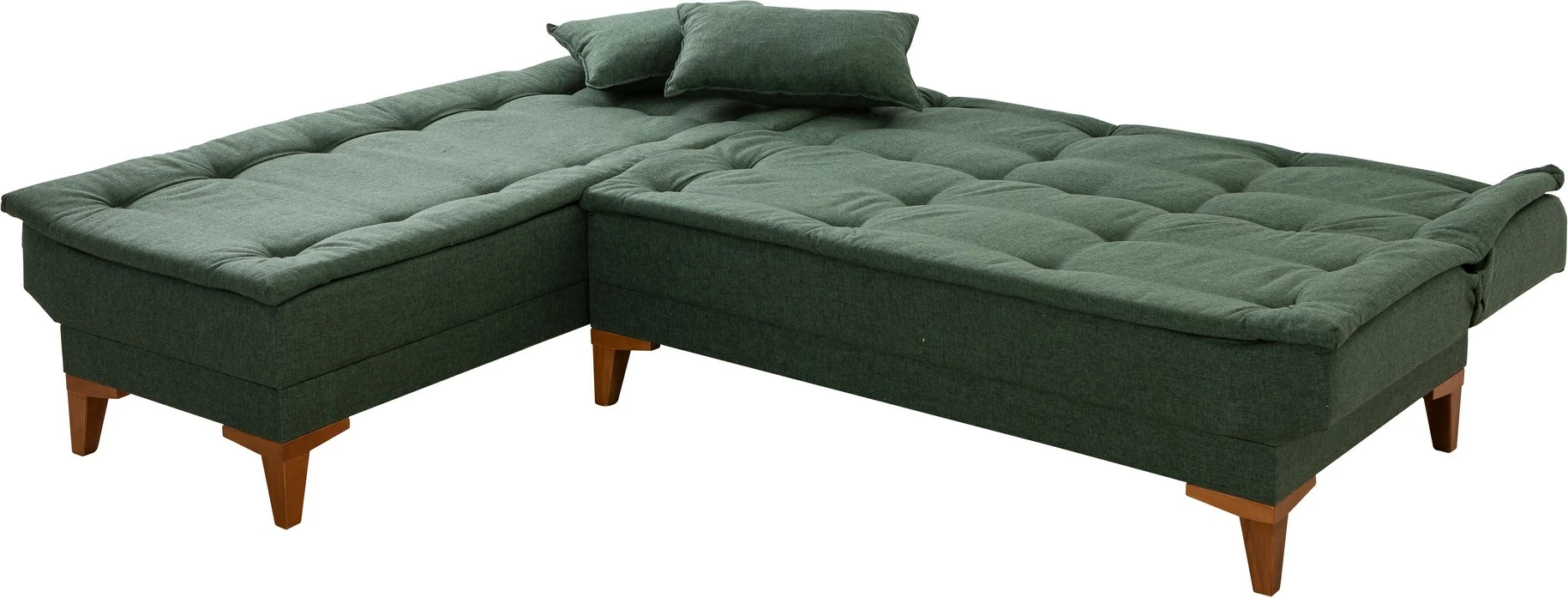 Kënd-sofë krevati Atelier del Sofa, Santo majtas, ngjyrë e gjelbër