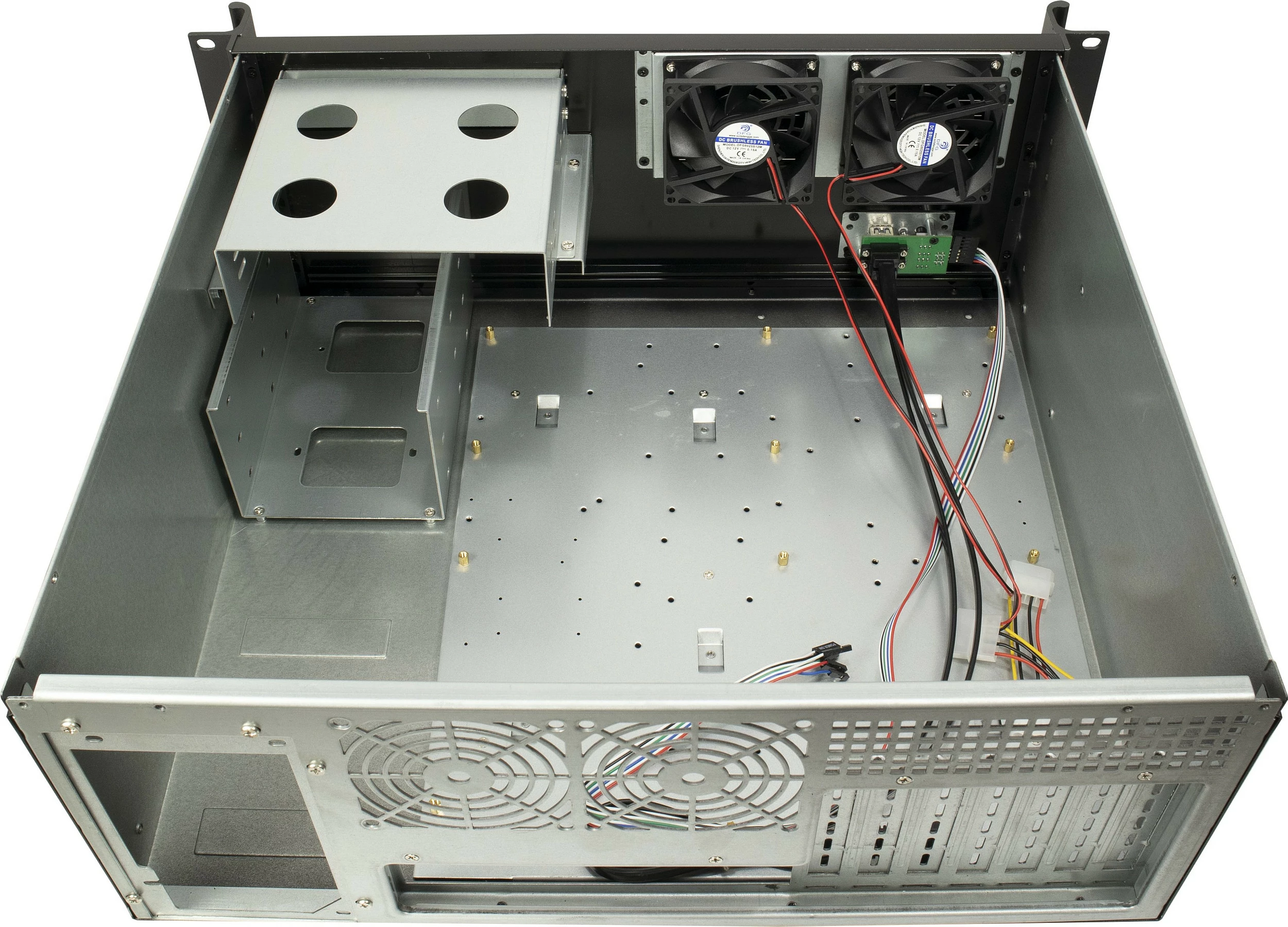 Kasë server Inter-Tech IPC 4U-K-439L, 4U/4HE, 19", pa PSU, e zezë