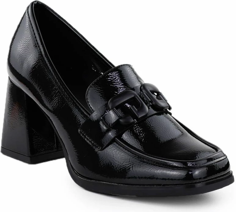 Këpucë me taka Potocki femra, të zeza