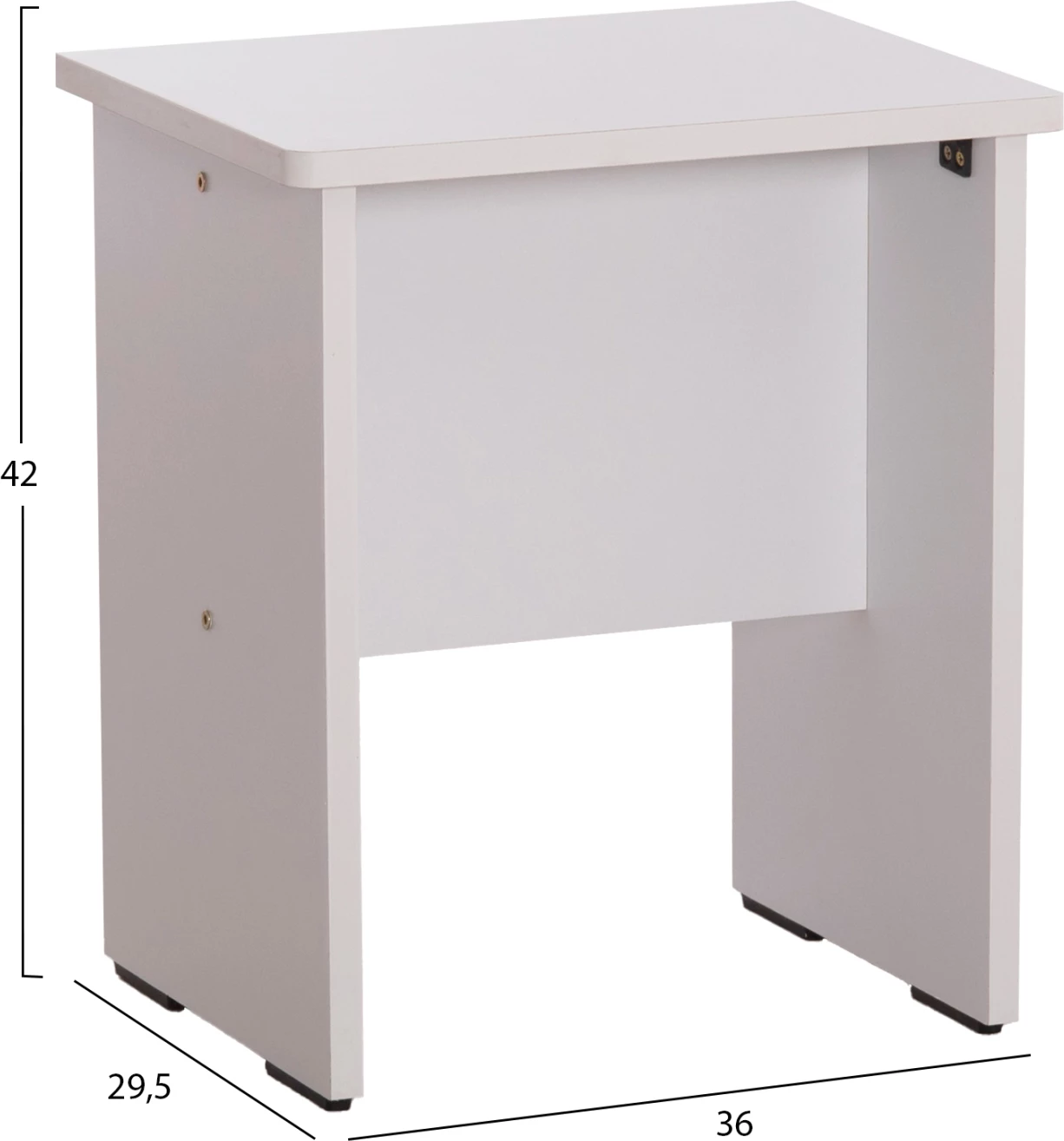 Set tavolinë grimi me pasqyrë dhe karrige CRYSTEL, 74x39x155H cm, e bardhë