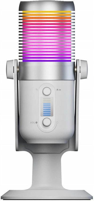 Mikrofon Rampage Diyez gaming USB-C RGB touch, i bardhë 5