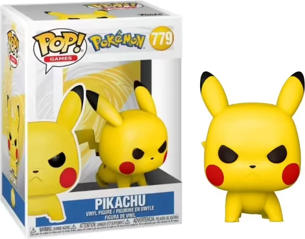Figurinë koleksionuese vinyl Funko POP! Games Pokémon Pikachu Attack Stance, e verdhë