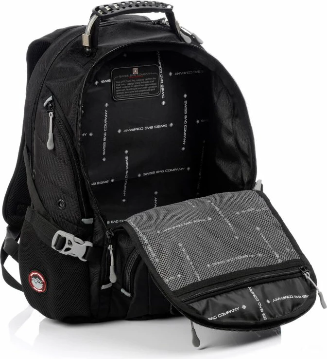 Çantë shpine Swissbags, unisex, e zezë