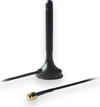 Antena Teltonika PR1KRF30, 3 dBi, 2.4-2.5 GHz, RP-SMA Male, kabllo 1.5 m, e zezë