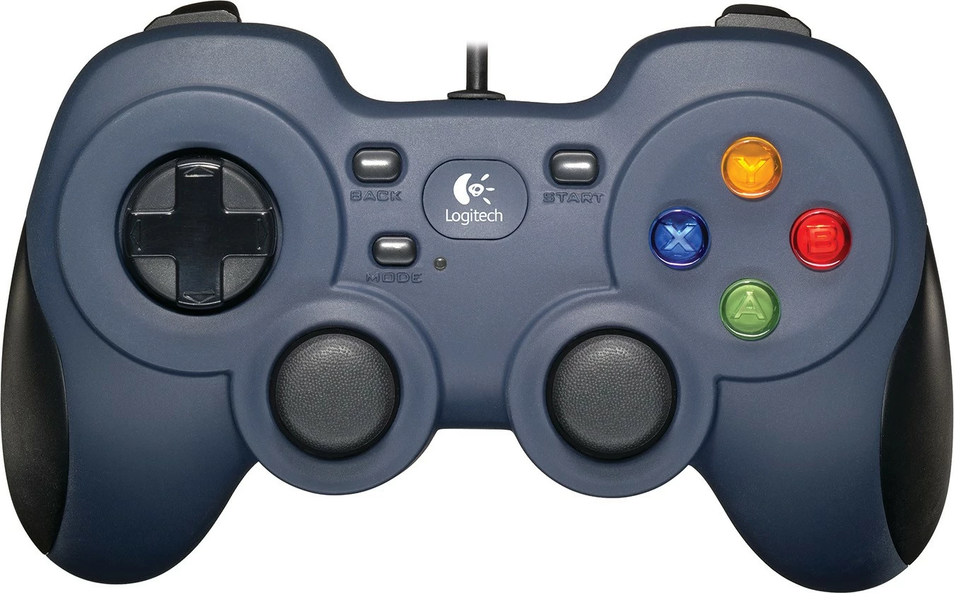 Gamepad Logitech G F310, PC, me kabllo, USB 2.0, ngjyrë zezë/blu