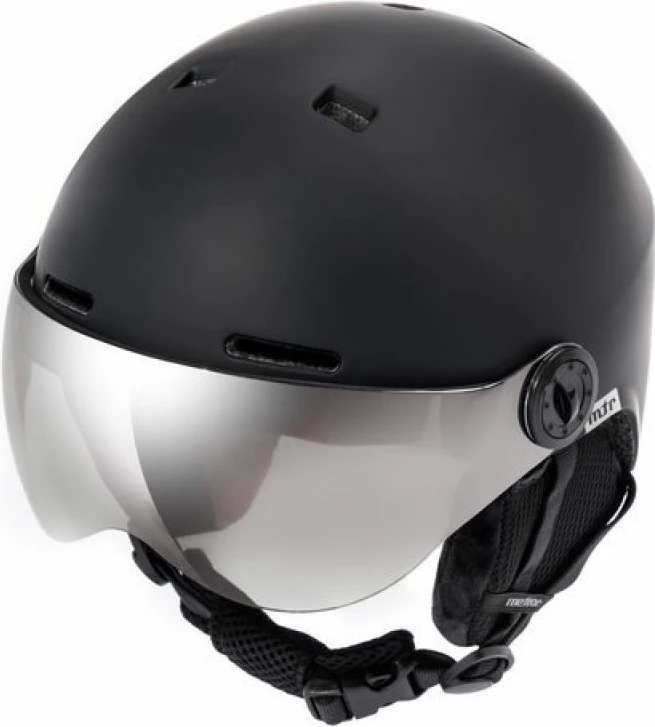 Helmetë për ski Meteor Falven, e zezë