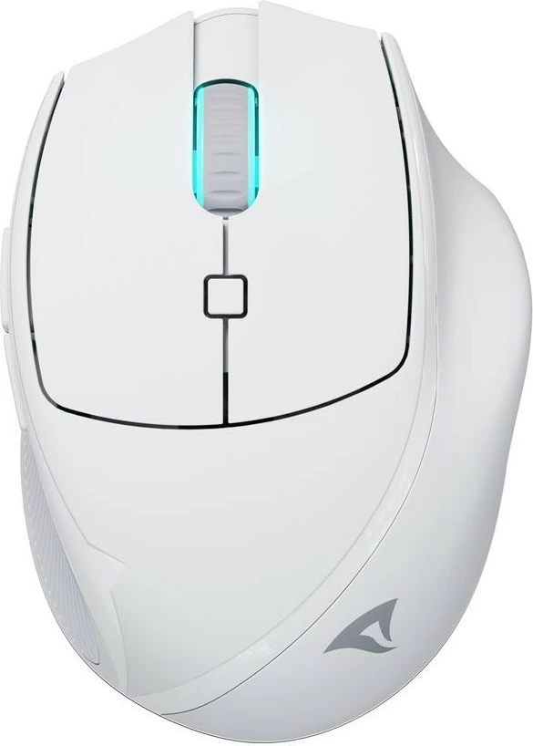 Maus Sharkoon OfficePal M25W, wireless + USB Type-C, 4000 DPI, i bardhë