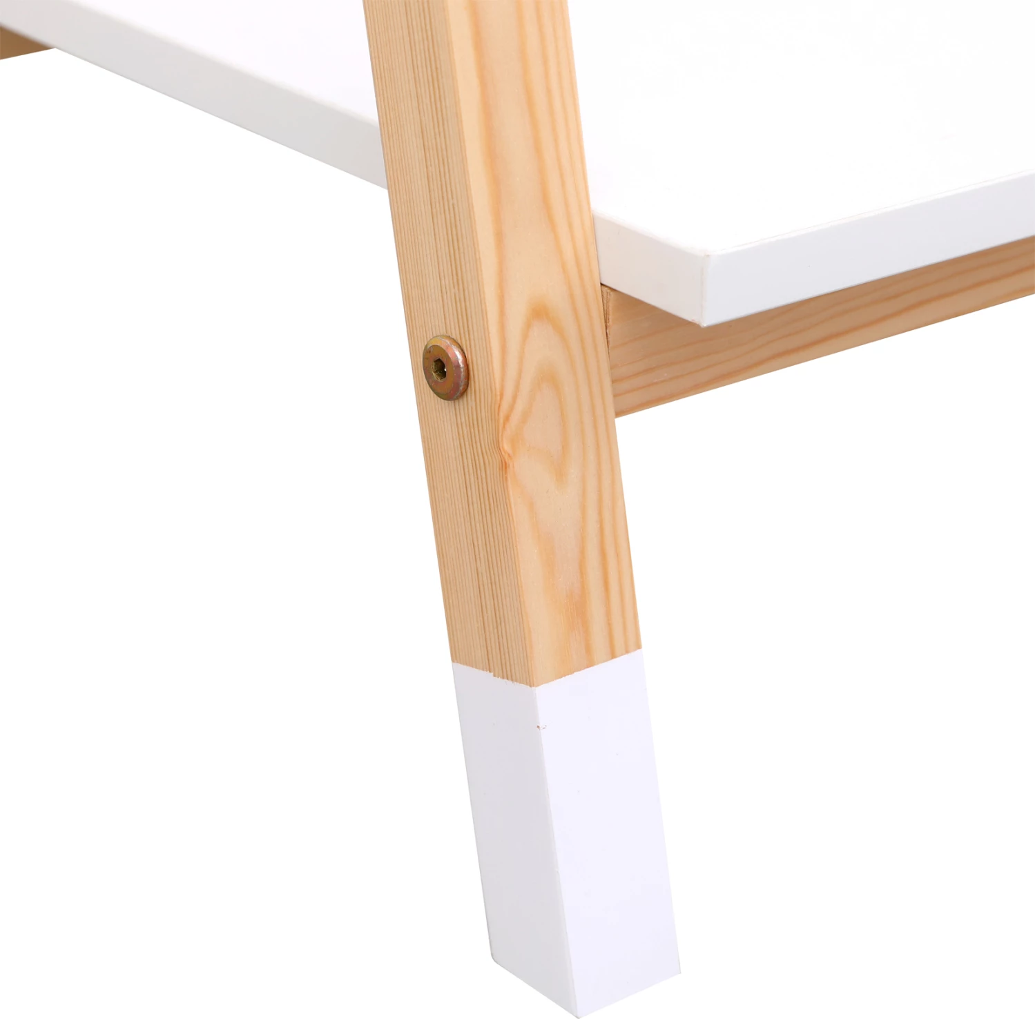 Varëse rrobash për fëmijë me raft, ngjyrë druri natyral dhe e bardhë, PASCHAL FH2490.03, 100x40x100cm