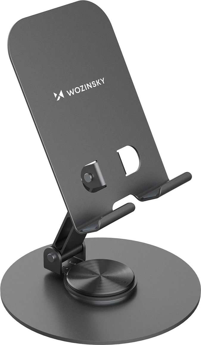 Mbajtëse tavoline Wozinsky WPT-K95 e rrotullueshme për telefon dhe tablet, gri, në kuti