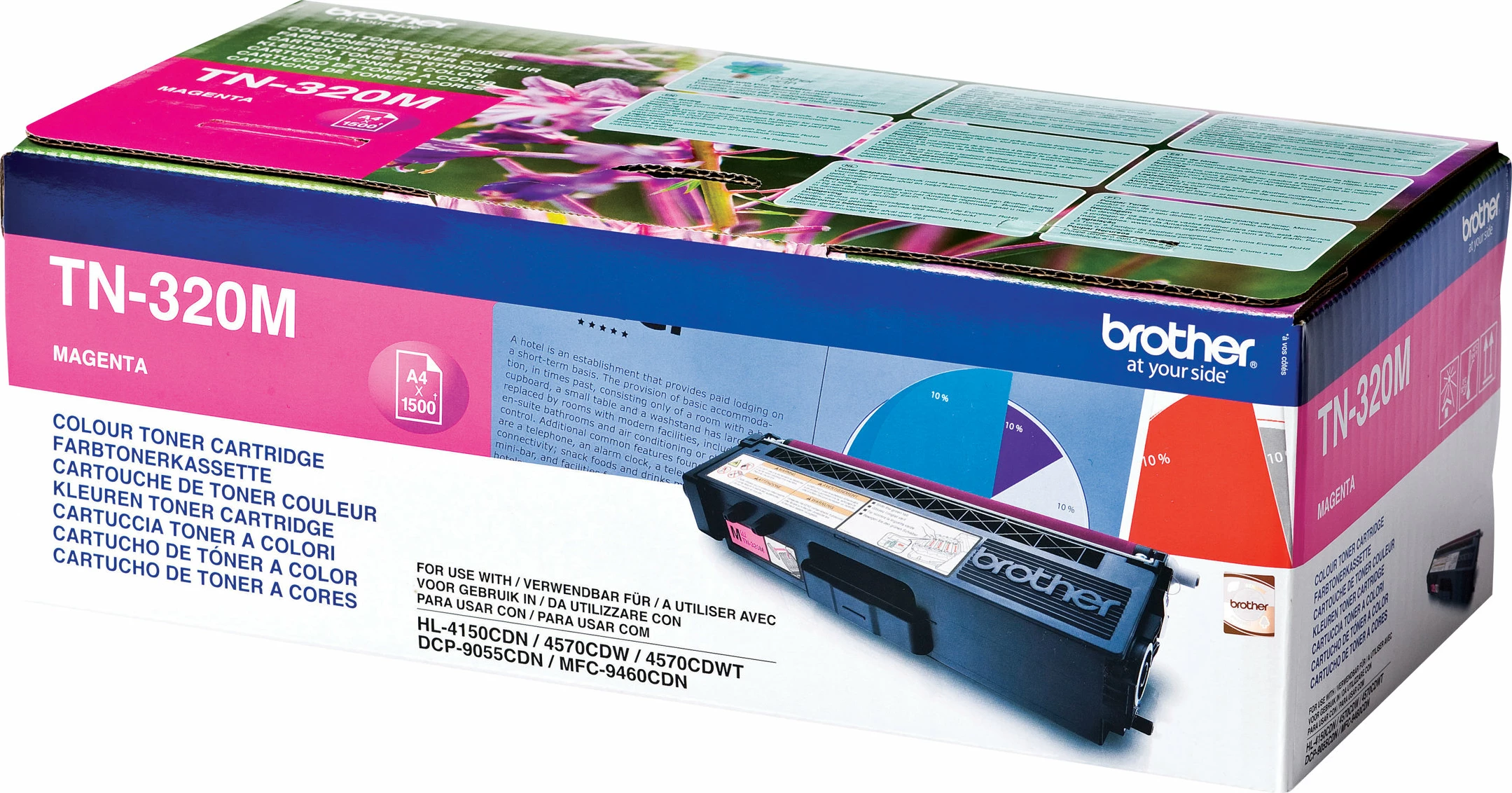 Toner Brother TN-320M, Magenta, për printer Brother, 1500 faqe