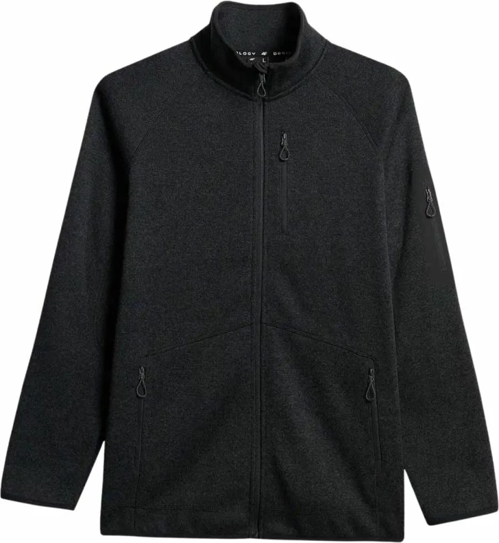 Jakne fleece për meshkuj 4F M443, e zezë melange [Madhësia: S]