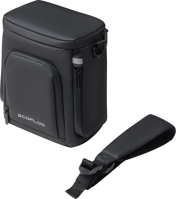 çantë e papërshkueshme nga uji, EcoFlow, TRAIL, 5022704001, me rrip shpatulle dhe xhep aksesorësh, për stacione portative energjie, e zezë