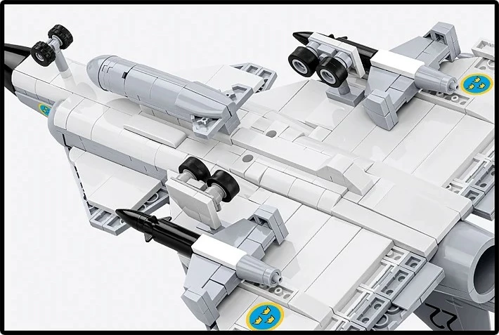 Set blloqe ndërtimi, Cobi, Saab AJ 37 Viggen (COBI-5915), 881 copa, shkallë 1:48, seri Armed Forces