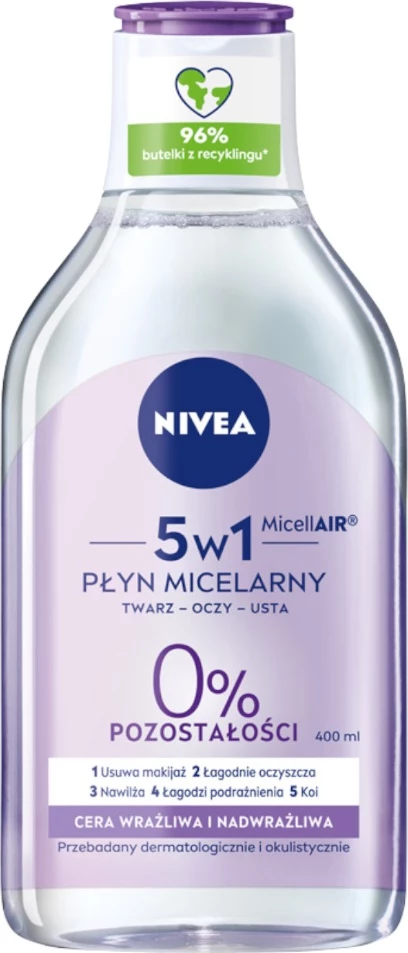 Ujë micelar Nivea MicellAir Skin Breathe për femra 400ml