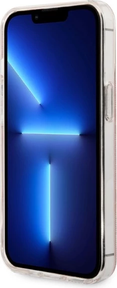 Set mbështjellës Guess GUBPP13XH4EACSP me karikues wireless për iPhone 13 Pro Max, rozë