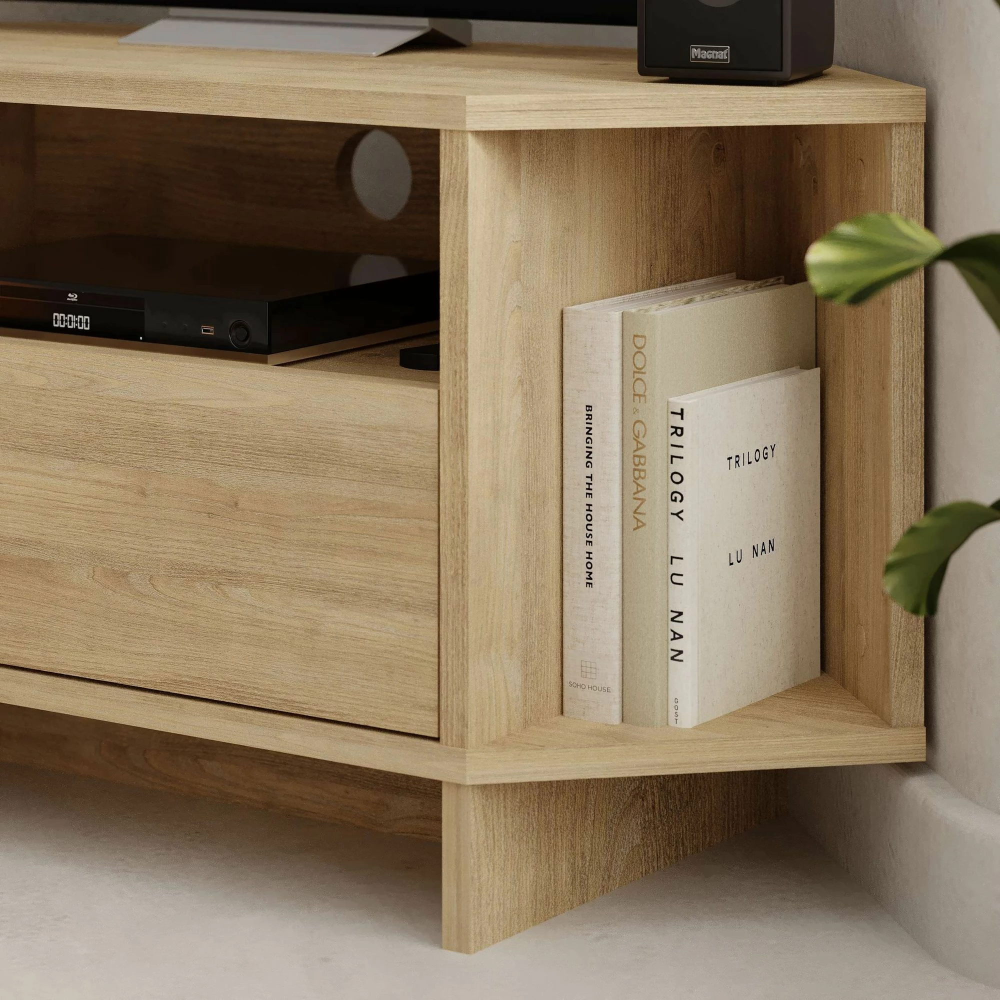Komodë TV, ngjyrë lisi Sapphire, Skye Decor, Viva
