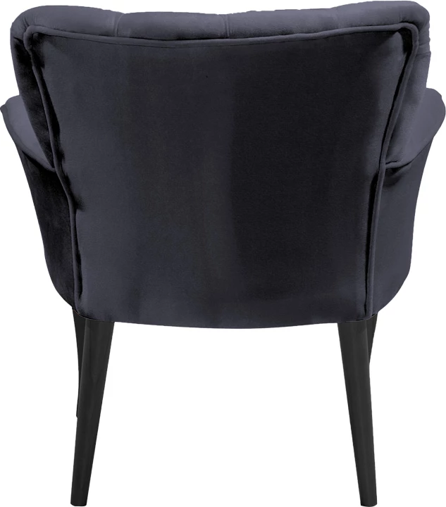 Karrige Samara kadife antracit-këmbë zeza 54x71x79cm