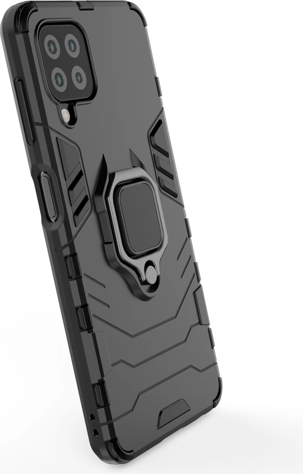 Mbështjellës Hurtel Ring Armor për Samsung Galaxy A22, me mbajtëse gishti dhe këmbë, kaltër