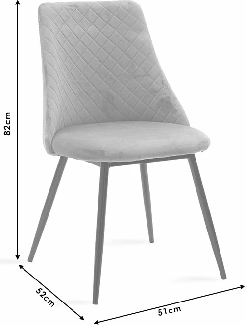 Karrige Giselle kadife e gjelbër-këmbë e zezë