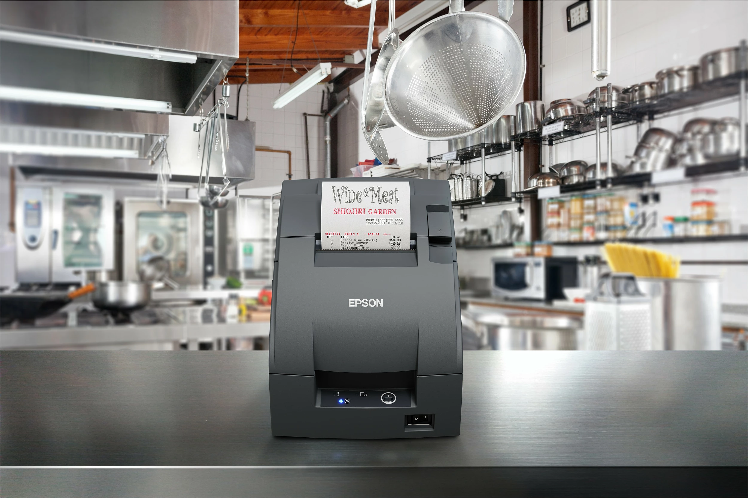 Printer POS Epson TM-U220IIB (102), dot-matrix, RS-232, prerëse automatike, 4.7 lps, gri