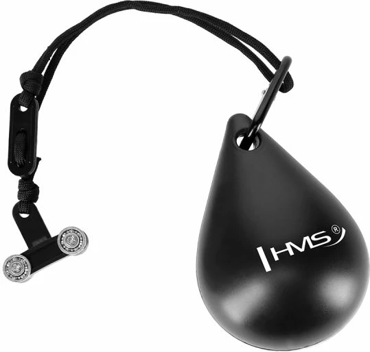 Set hula hop me peshë dhe rrip beli HMS HHW11 BR163, të zeza, plus size