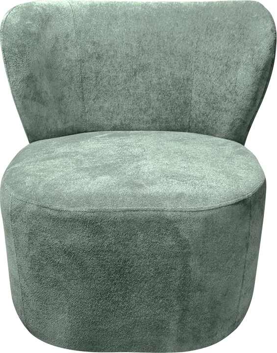 Fotelje Veridian, material stof, ngjyrë fistik, 63x70x66cm