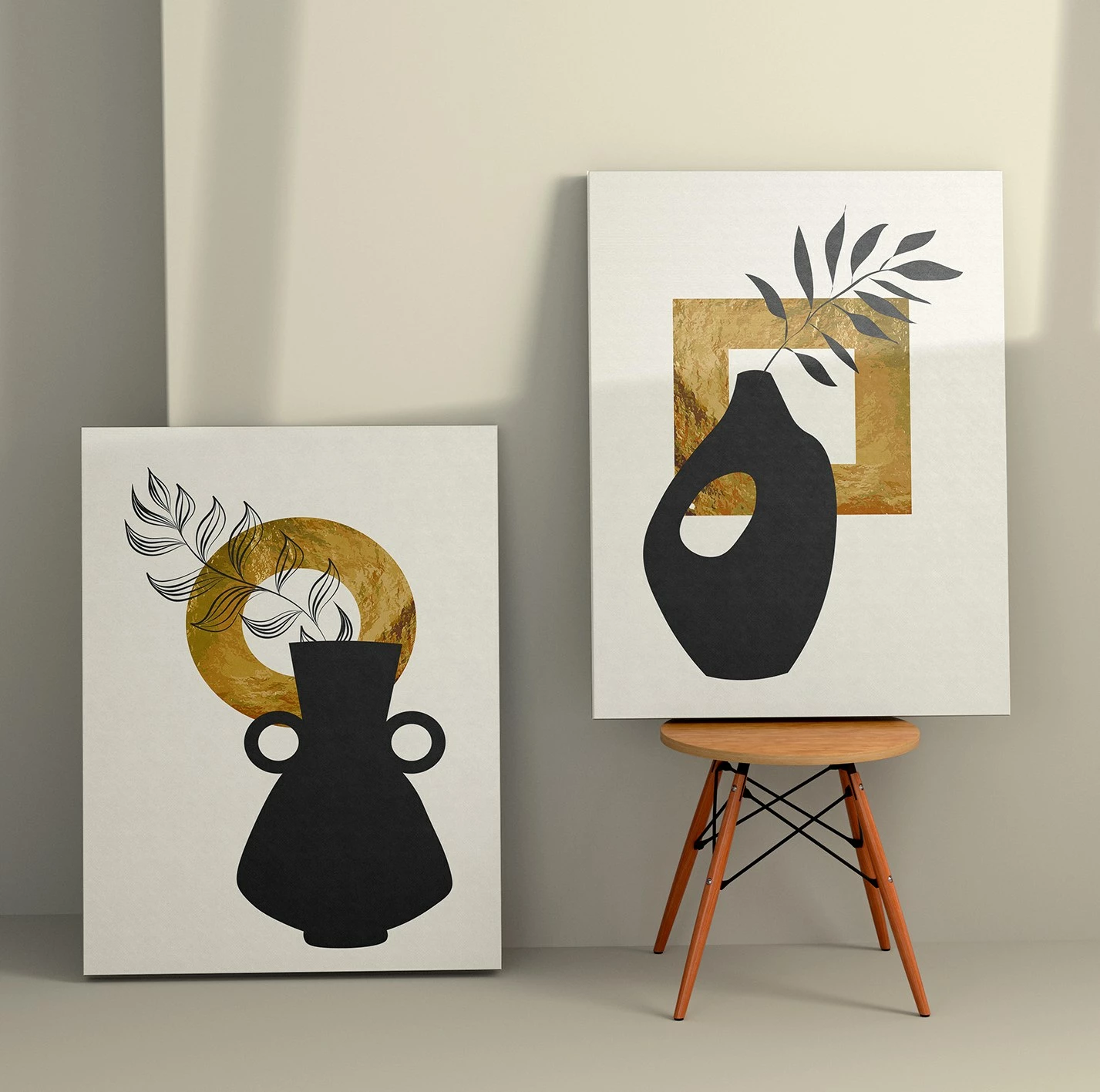 Pikturë dekorative në kanavacë (2 copë), Wallity, 2KNV4279, 70x100cm