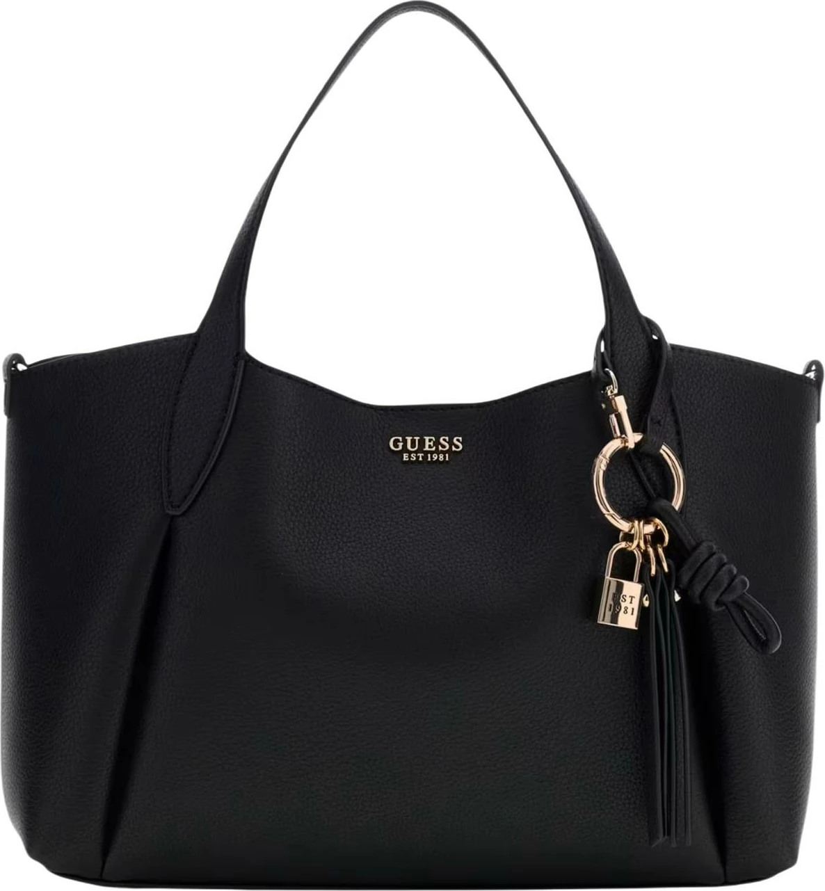 Çantë shopper për femra Guess LUCCI GIRLFRIEND SAT HWBG97 35060, e zezë