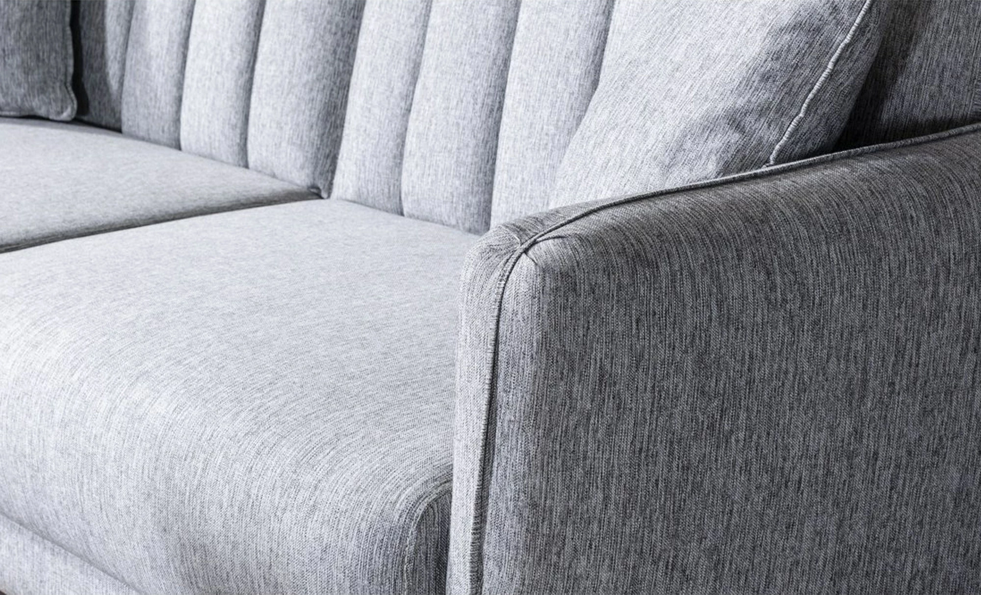 Divan-krevat treshe, ngjyrë gri, Atelier del Sofa