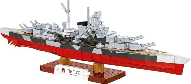 Set ndërtimi me blloqe, Cobi, Battleship Tirpitz 4853, 593 elemente, shkallë 1:700