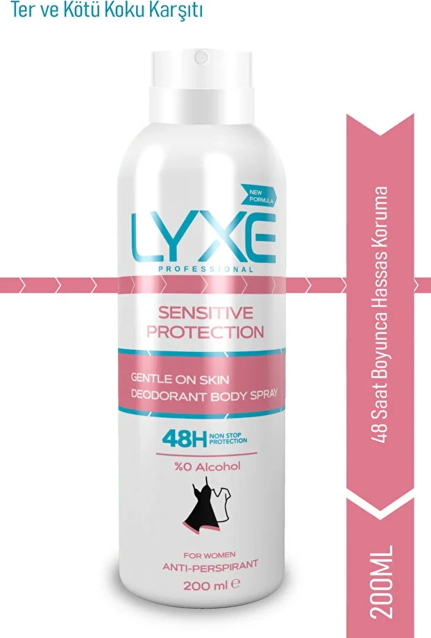 Deodorant për femra LYXE Sensitive Protection, 200ml