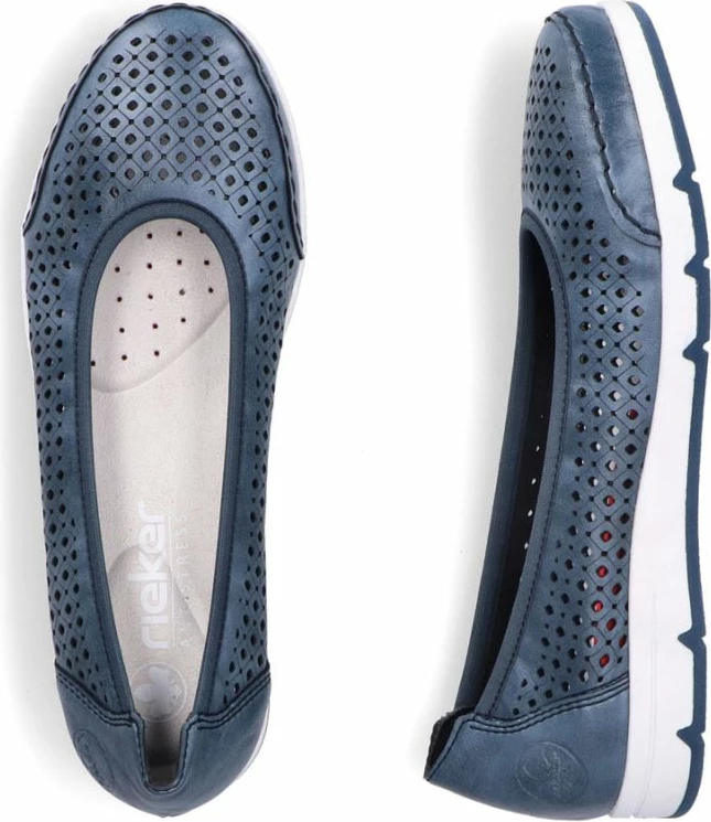 Balerina femra Rieker L3065-14, të kaltra