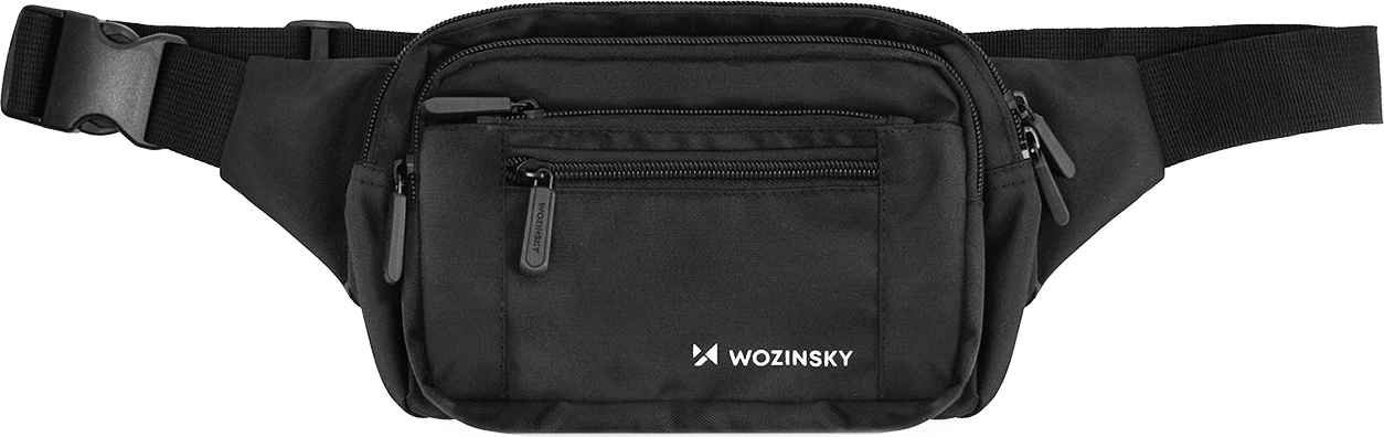 Çantë krahu Wozinsky WSB-W1, e papërshkueshme nga uji, me rrip të rregullueshëm, e zezë