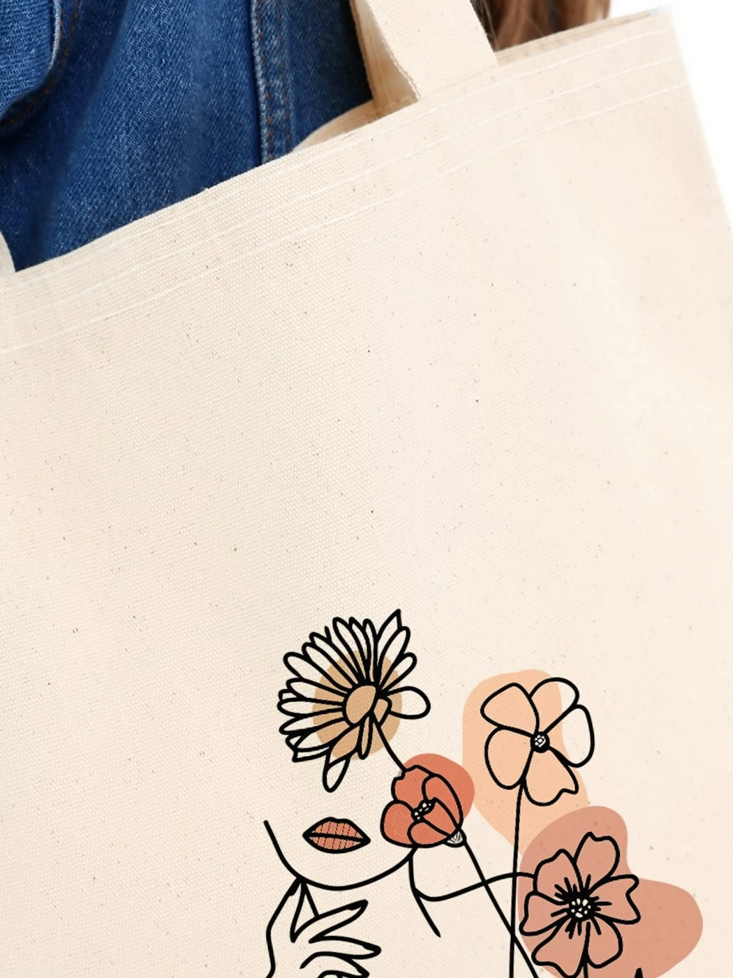 Çantë tote Zoozie Bags, krem, 1113