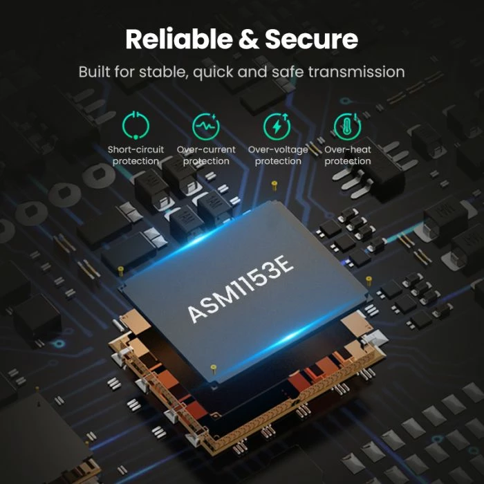 Adapter UGREEN 70609 SATA III në USB 3.2 Gen 1 për HDD/SSD 2.5", 5 Gbps, i zi