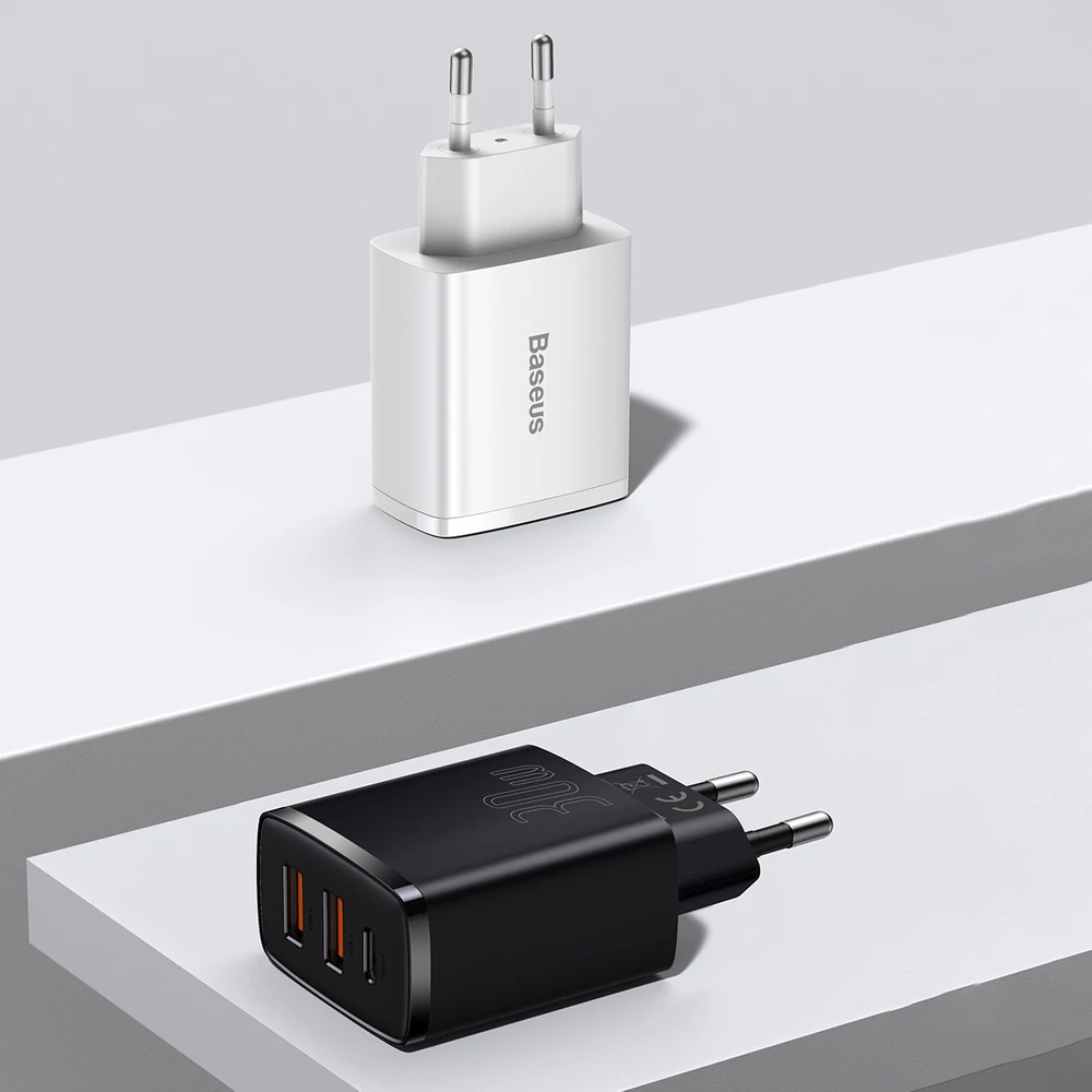 Karikues muri Baseus CCXJ-E01, 30W, 2x USB-A & USB-C, i zi