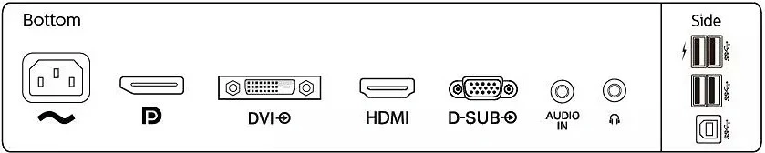 Monitor Philips B Line 252B9/00, 25", Full HD, LED, e zezë