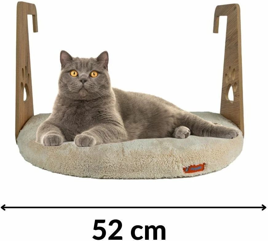 Shtrat për kafshë, për radiator, ngjyrë krem, Paws & Whiskers, 52x35cm