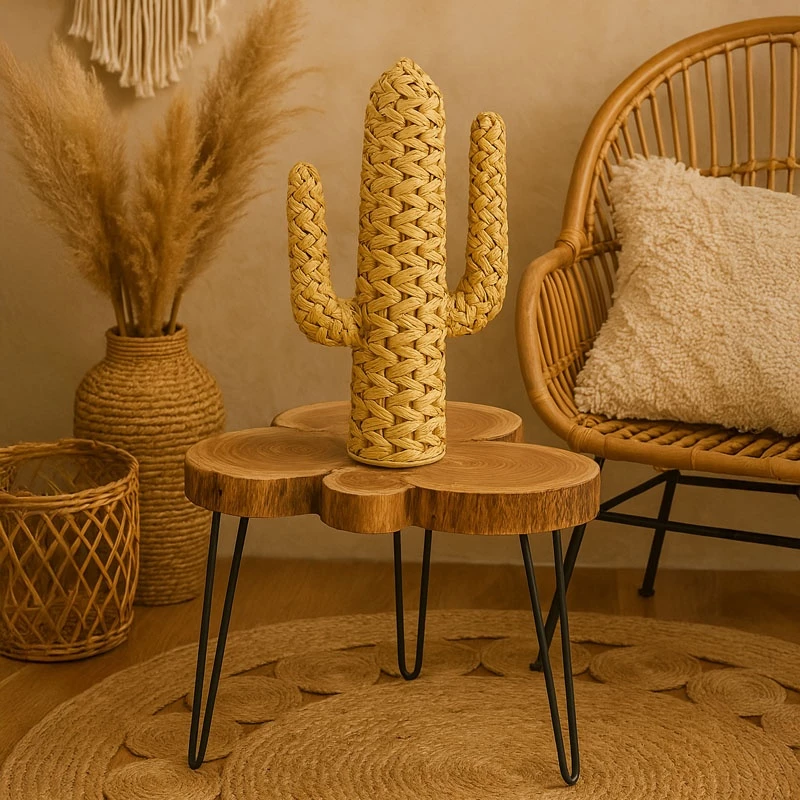 Dekor Wanzo Inart kashtë natyrale 76x16x44cm